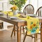 Yellow Hello Sunshine Sunflower Summer Table Runner, Spring Seasonal Anniversary Holiday Kitchen Dining Table Decoration for Indoor Outdoor Home Party Decor 13 x 72 Inch